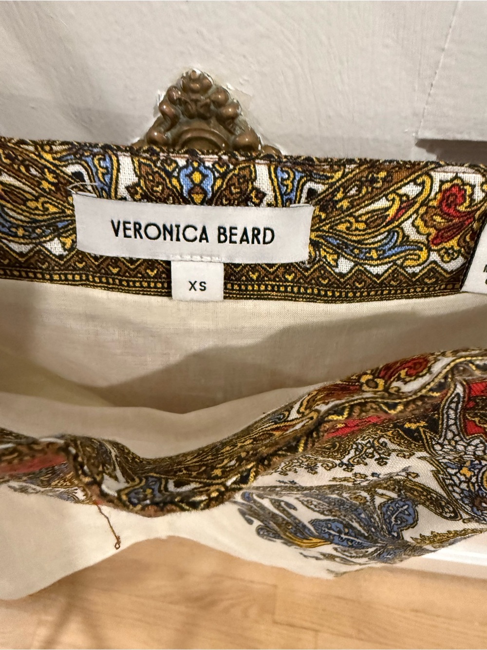 Veronica Beard Rhea printed linen shirt - Picture 4 of 6